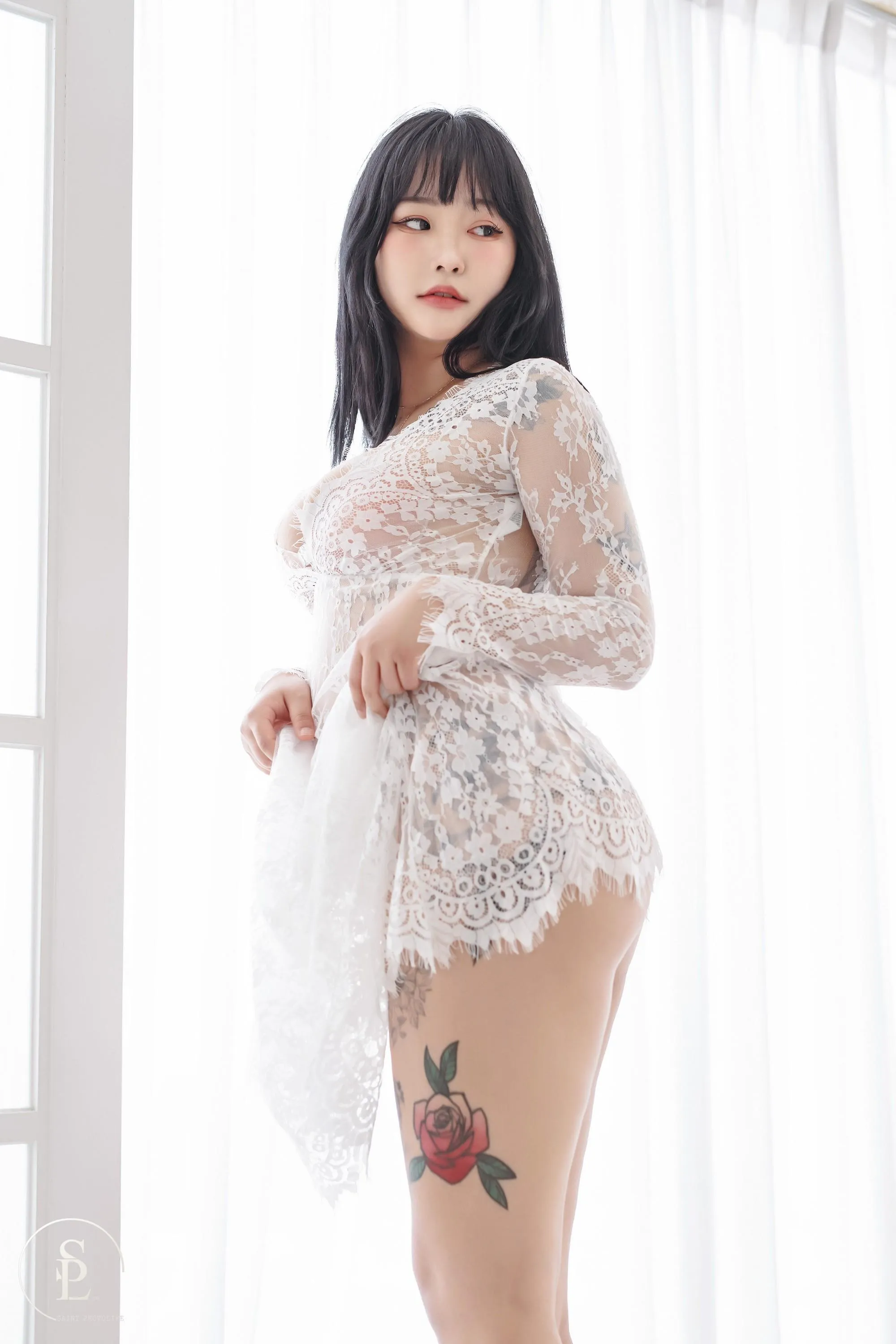 NO.003 SAINT Photolife – Boyeon 전보연  Vol.07 Leopard  Red Kimono [61P]插图4